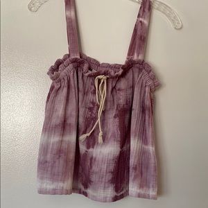 Madewell x Warm gauzy tie dye top